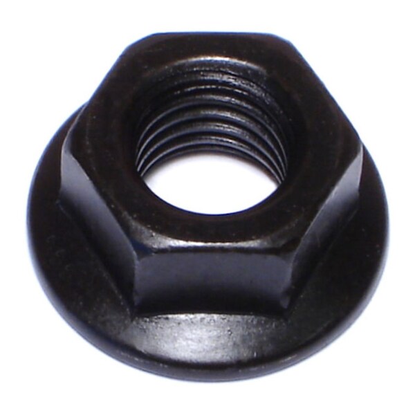 Midwest Fastener Flange Nut, M12-1.75, Steel, Class 10, Black Phosphate, 6 PK 933425 - main